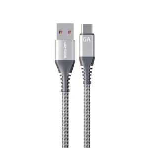 Cablu Wekome WDC-169 Type-C 6A (L=1M) [Silver]